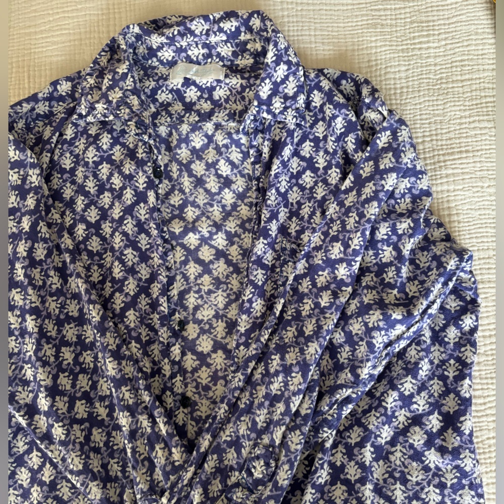 Block print button down - Picture 3 of 4